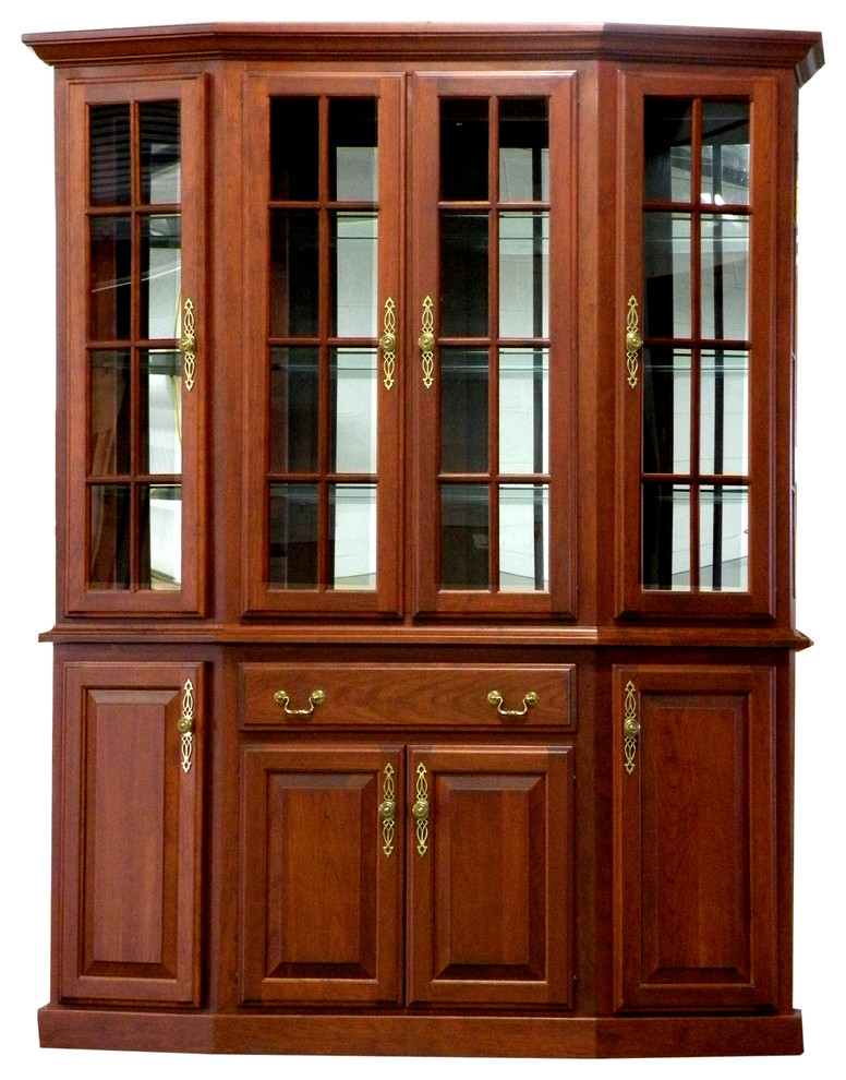 canted front shaker hutch; 70.5" wide