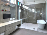 Contemporary Bathroom by Windmiller Homes, LLC