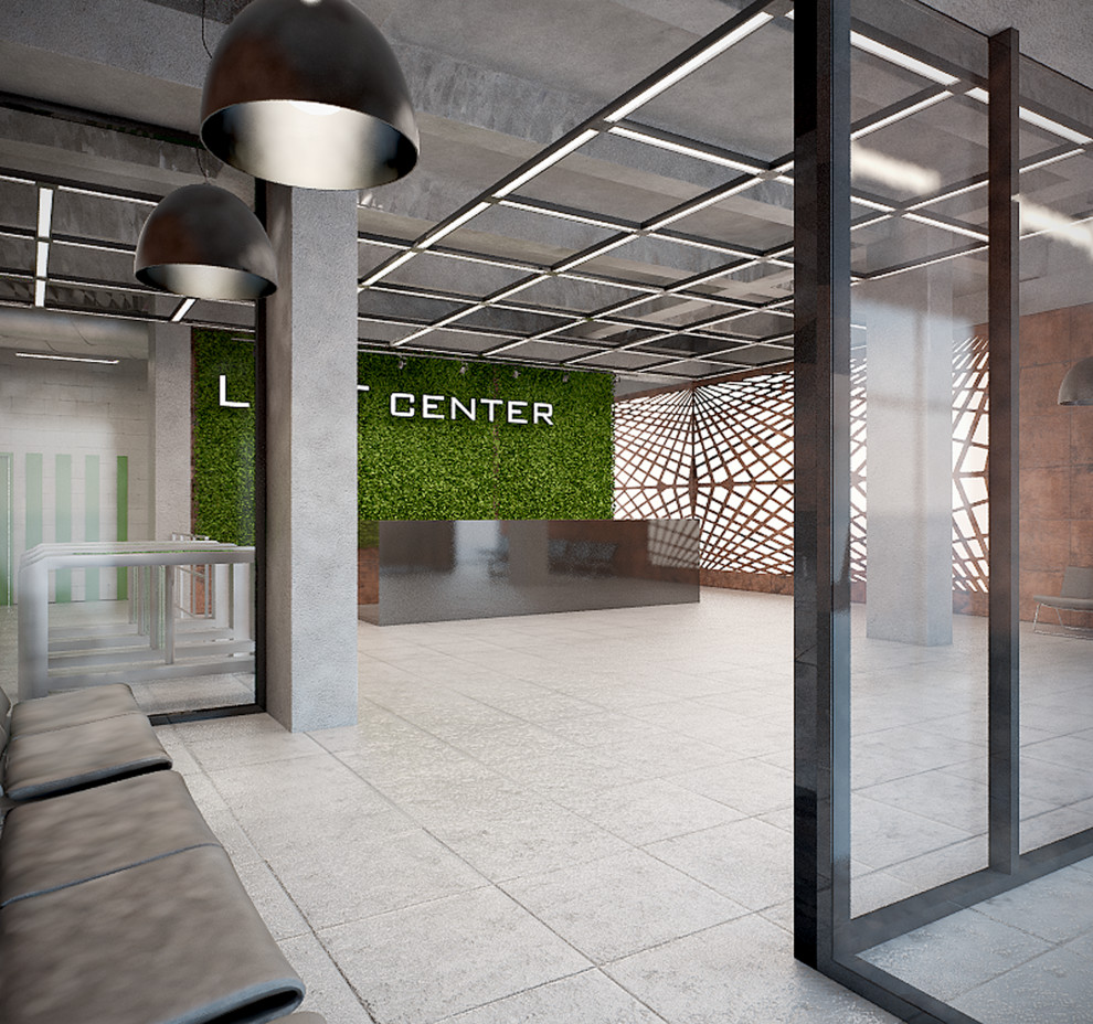 Бизнес-центр на "Трехгорке". Вестибюль. Альтернативный вариант.