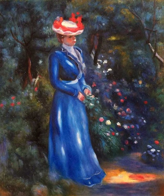 Lady in a Blue Dress, by Ulisse Caputo (Italian, 1872-1948 ...