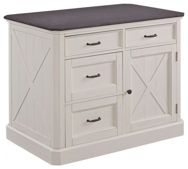 Home Styles Seaside Lodge Kitchen Island In Off White