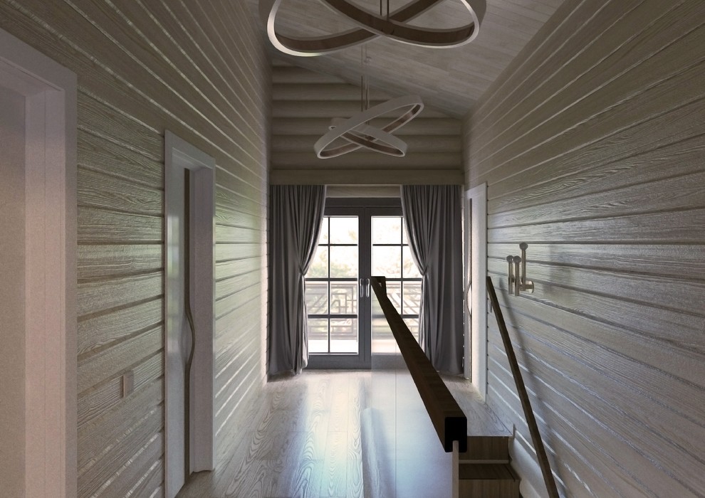 Дизайн деревянного дома в современном стиле, г. Воскресенск Московской области