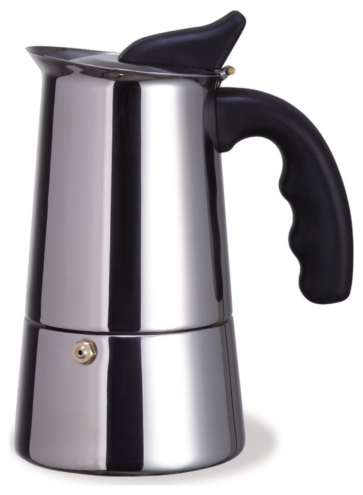 Primula Stainless Steel Stovetop Espresso Maker With Silicone Handle, 4
