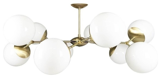 Crown Globe Flush Mount 46 Midcentury Flush Mount Ceiling