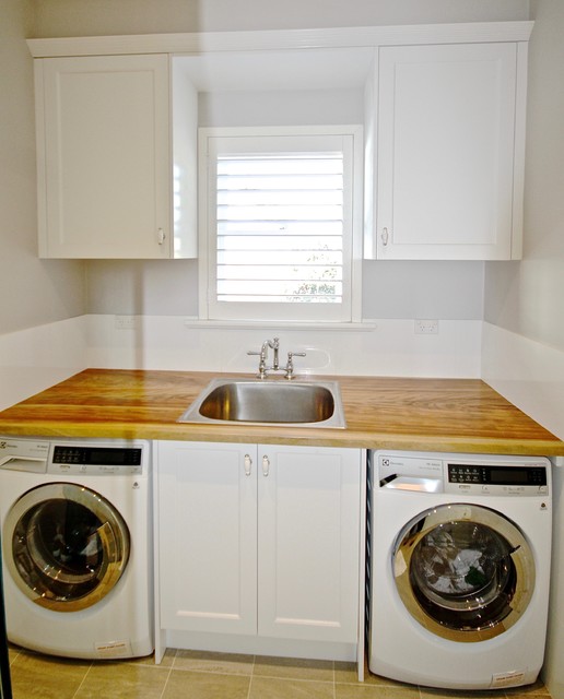 COLLAROY PLATEAU PROJECT Laundry (timber bench top) Transitional