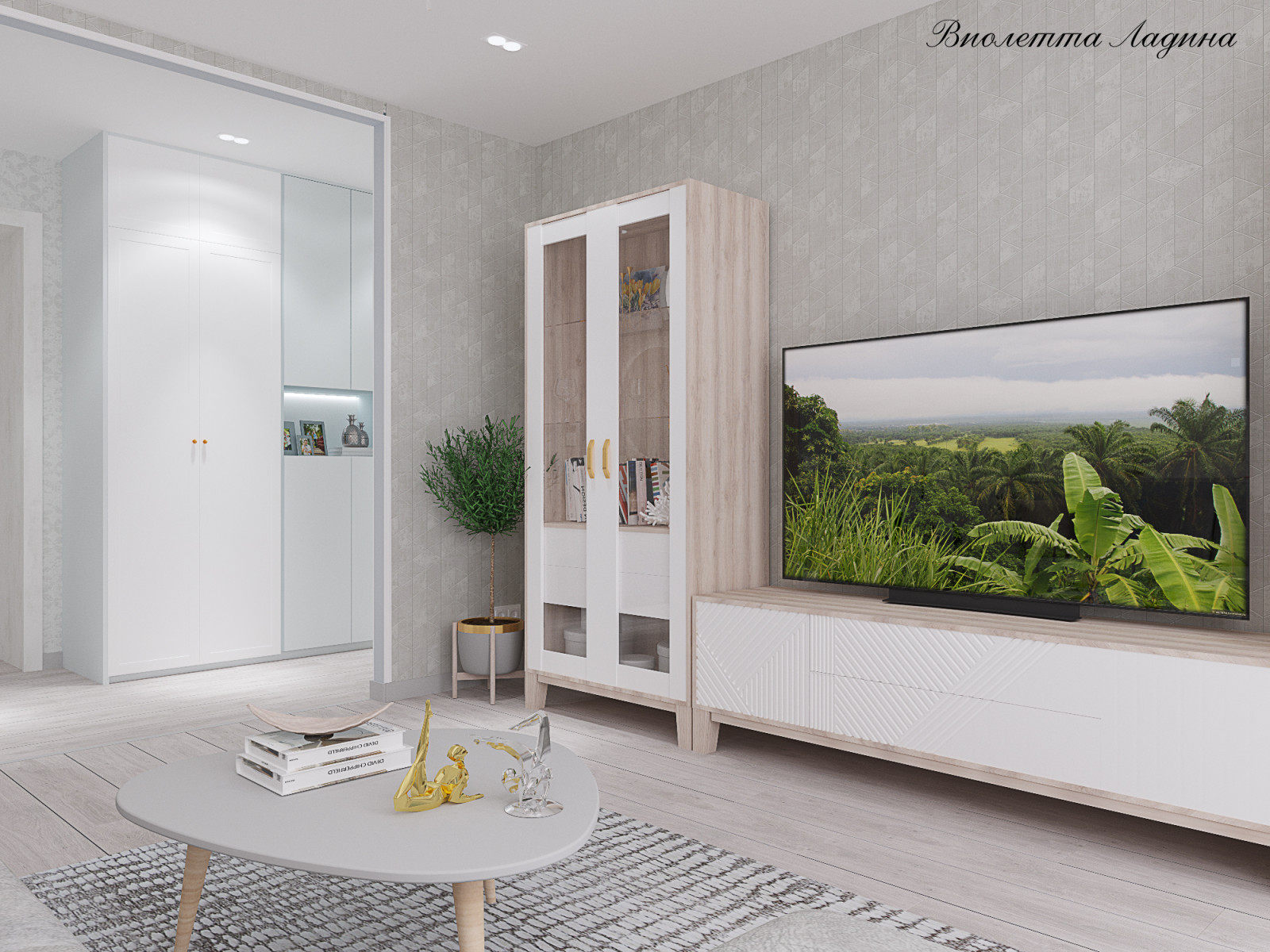 Квартира  в светлых тонах.. Двушка.