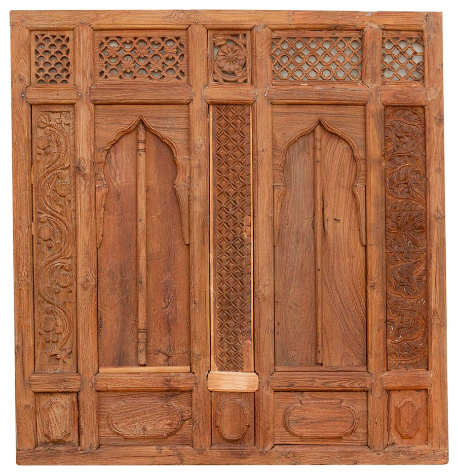 Rare Finely Carved Window Wall Panel Mediterranean Windows And