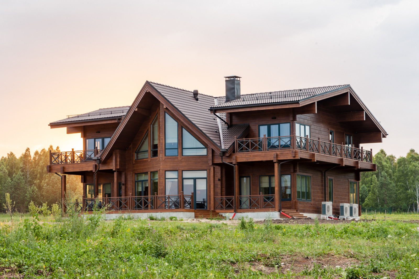 Дом из клееного бруса в Пензенской области.