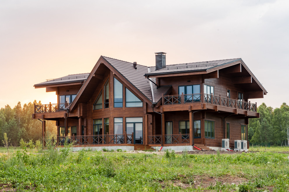 Дом из клееного бруса в Пензенской области.