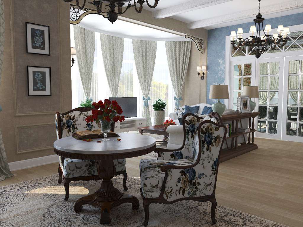 Дом в стиле прованс, пос. Малиновка