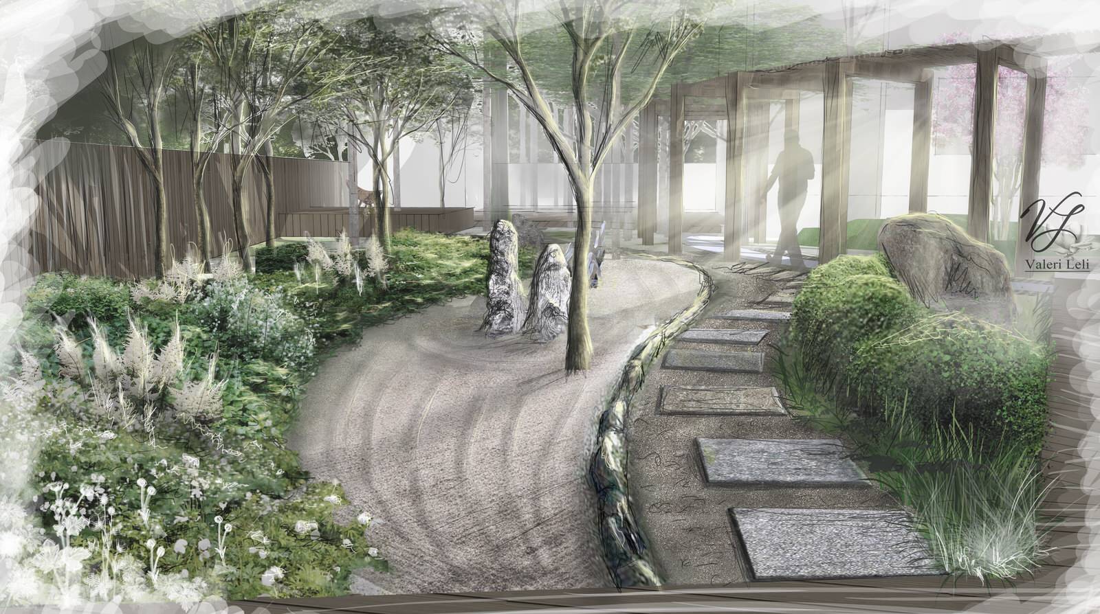 Лесной участок с восточными нотами