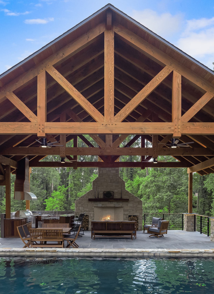 Timber Frame Outdoor Kitchen