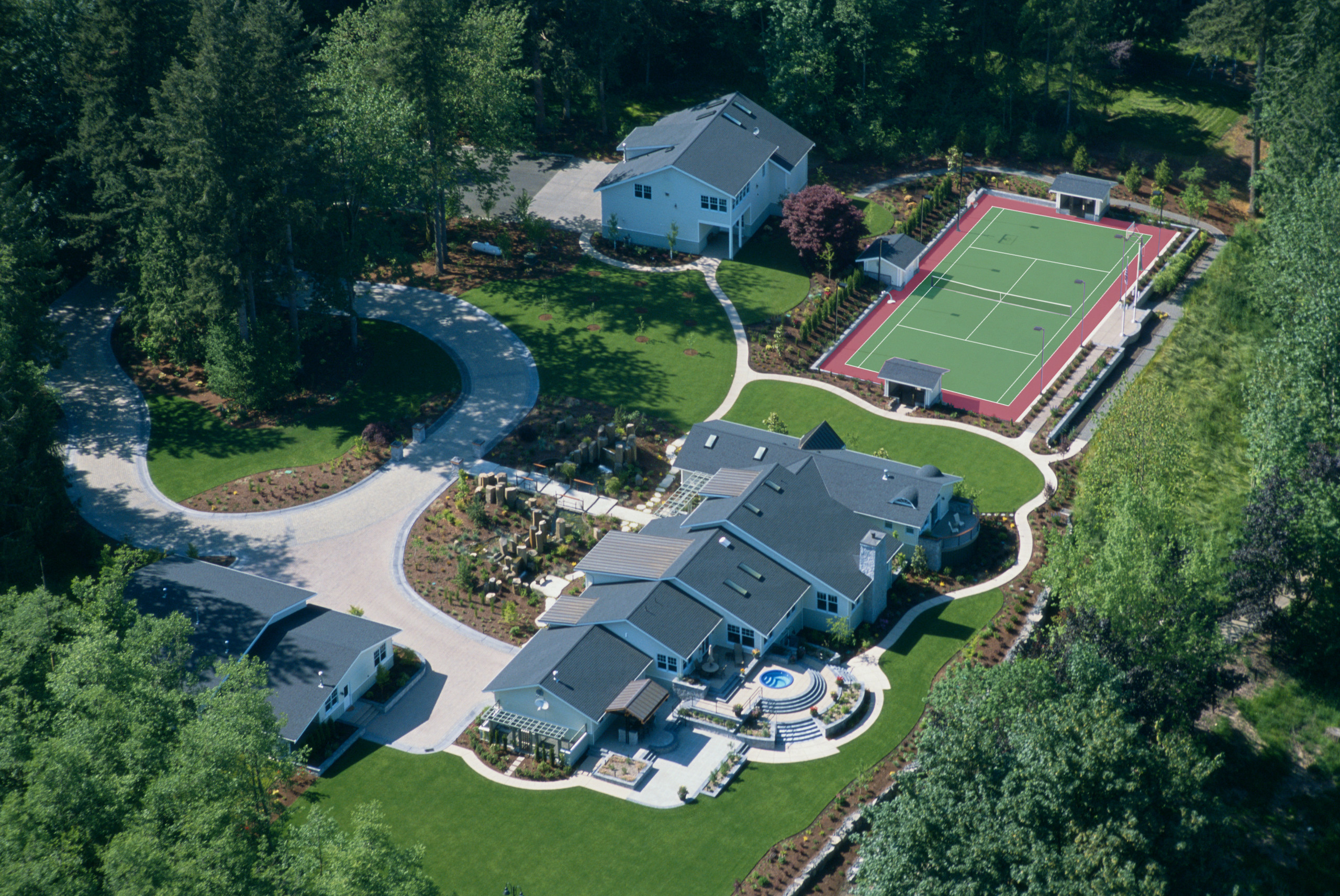 Aerial view of Enumclaw Estate
