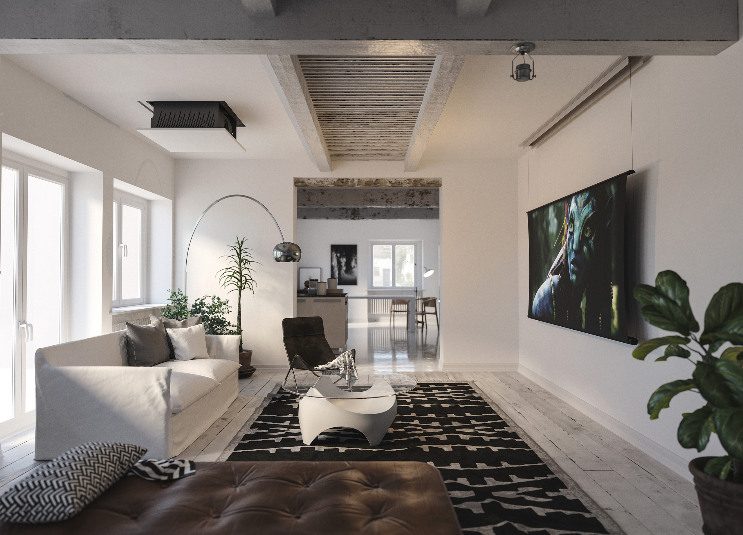 Projector and Screen Hidden