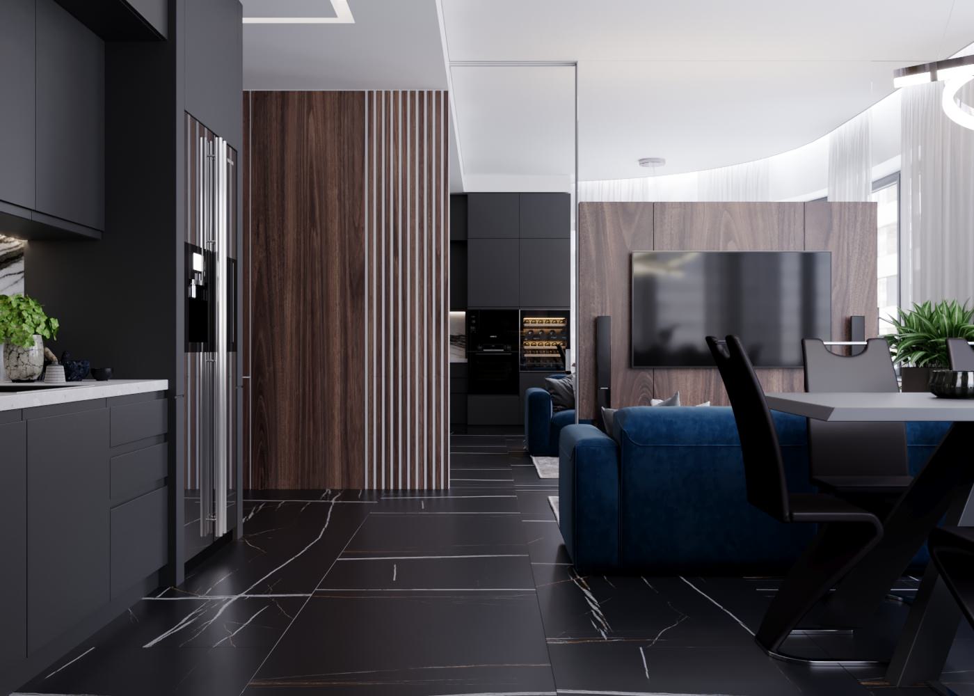 Кухня-гостиная. ЖК символ