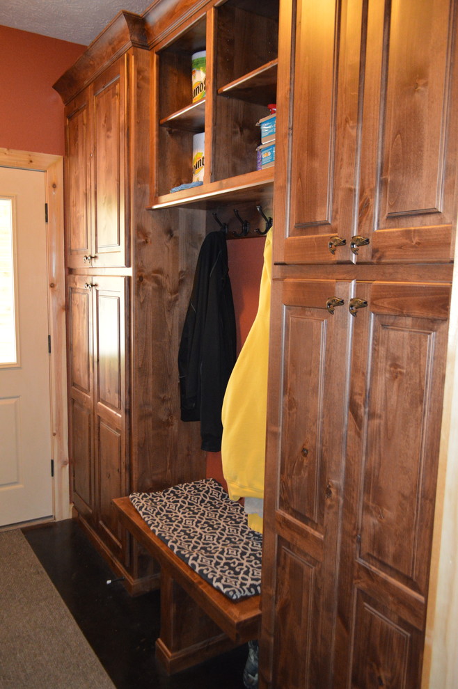 Photo of a country mudroom in Other.