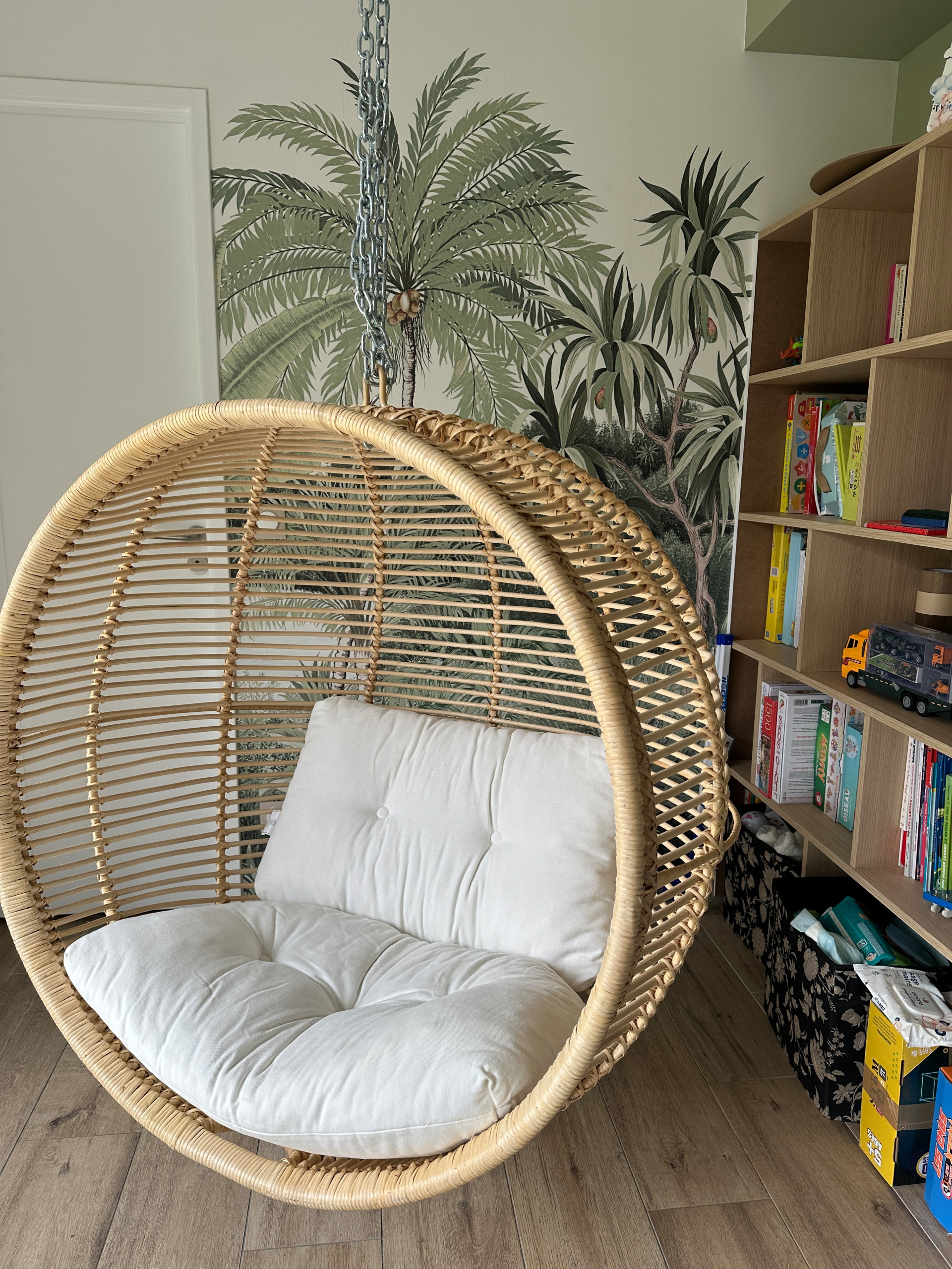 Création coin détente et son bibliothèque sur-mesure