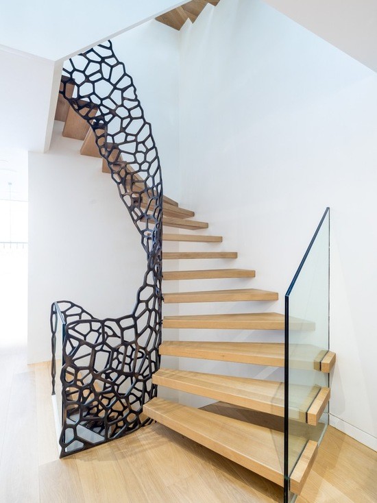 Современные перила сделанные с помощью лазерной резки