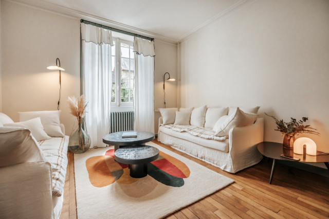Projet Gutenberg - r&eacute;novation compl&egrave;te contemporary-vardagsrum
