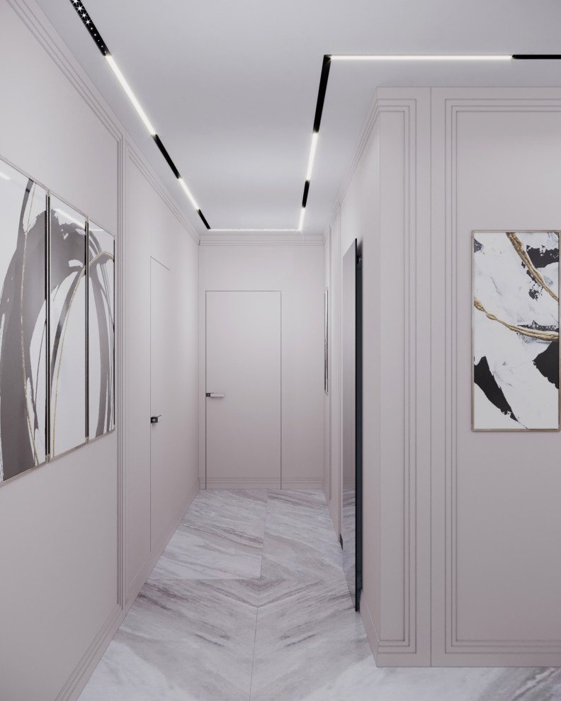 Кухня-гостиная+санузел в стиле Неоклассика