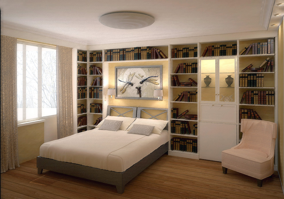 Спальня - библиотека