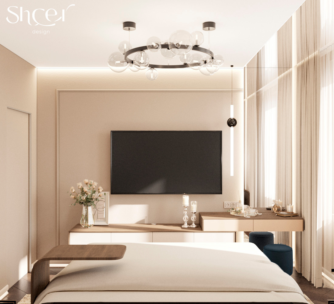 Мягкий свет на серой набережной