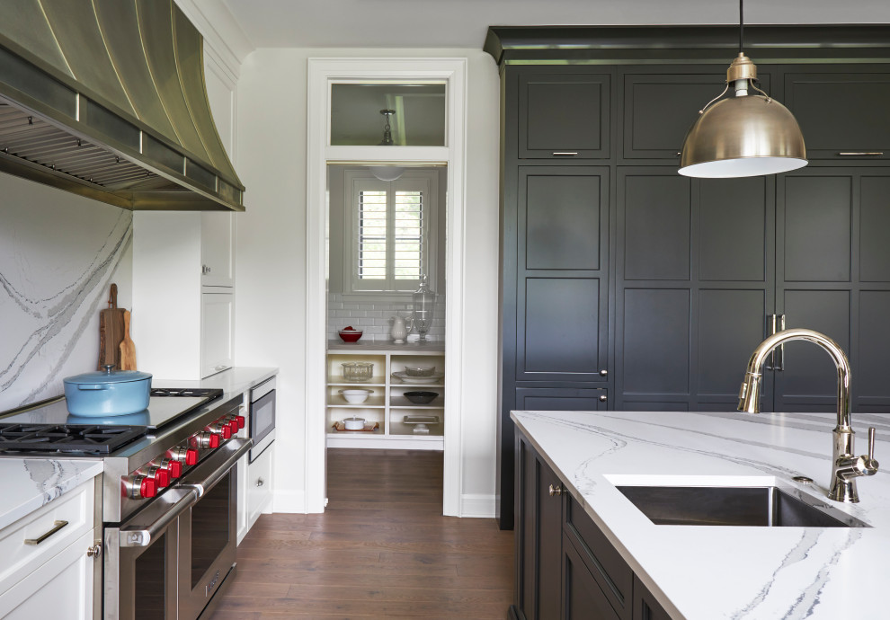 Transitional kitchen photo in Chicago