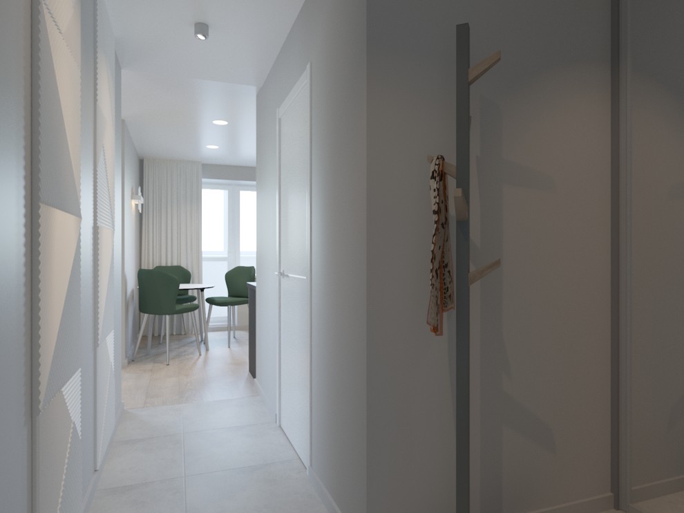 Однокомнатная квартира в желтых тонах