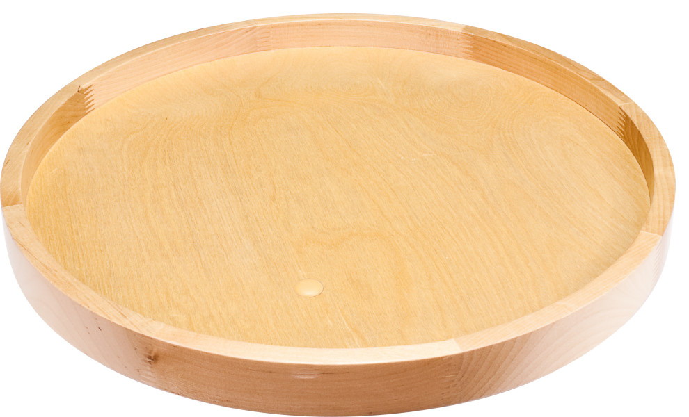 18" Round Lazy Susan with Preinstalled Cast Aluminum Swivel Pantry And Organizers