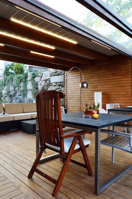 Reforma de vivienda tradicional rustic-deck