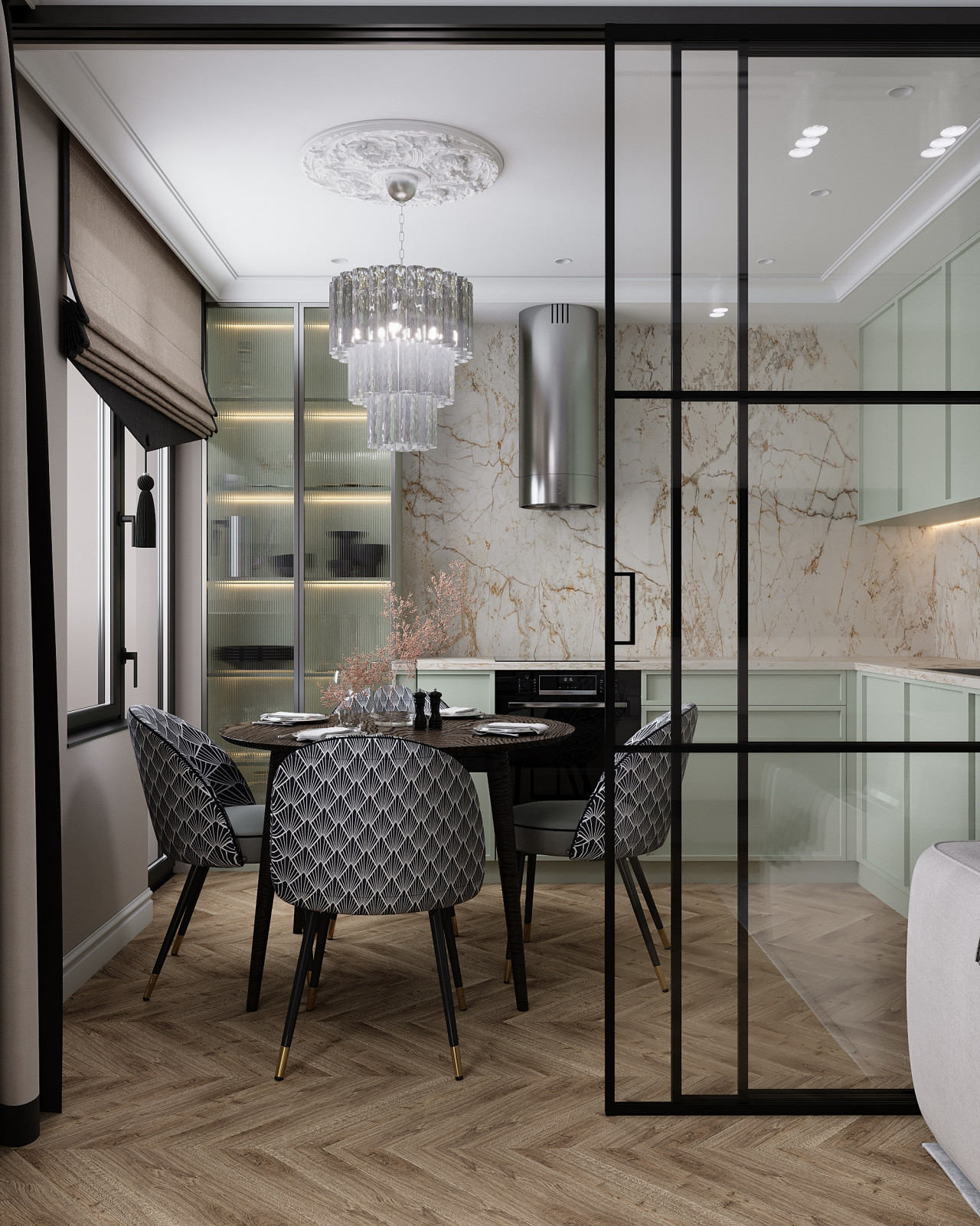 Дизайн проект Кухни-гостинной