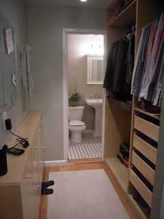 Walk Through Closet To Bathroom Design Ideas