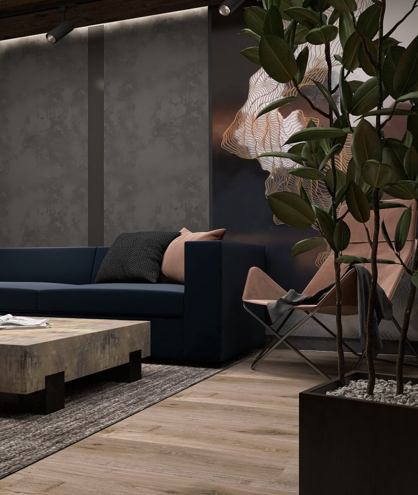 Бюджетный лофт для холостяка