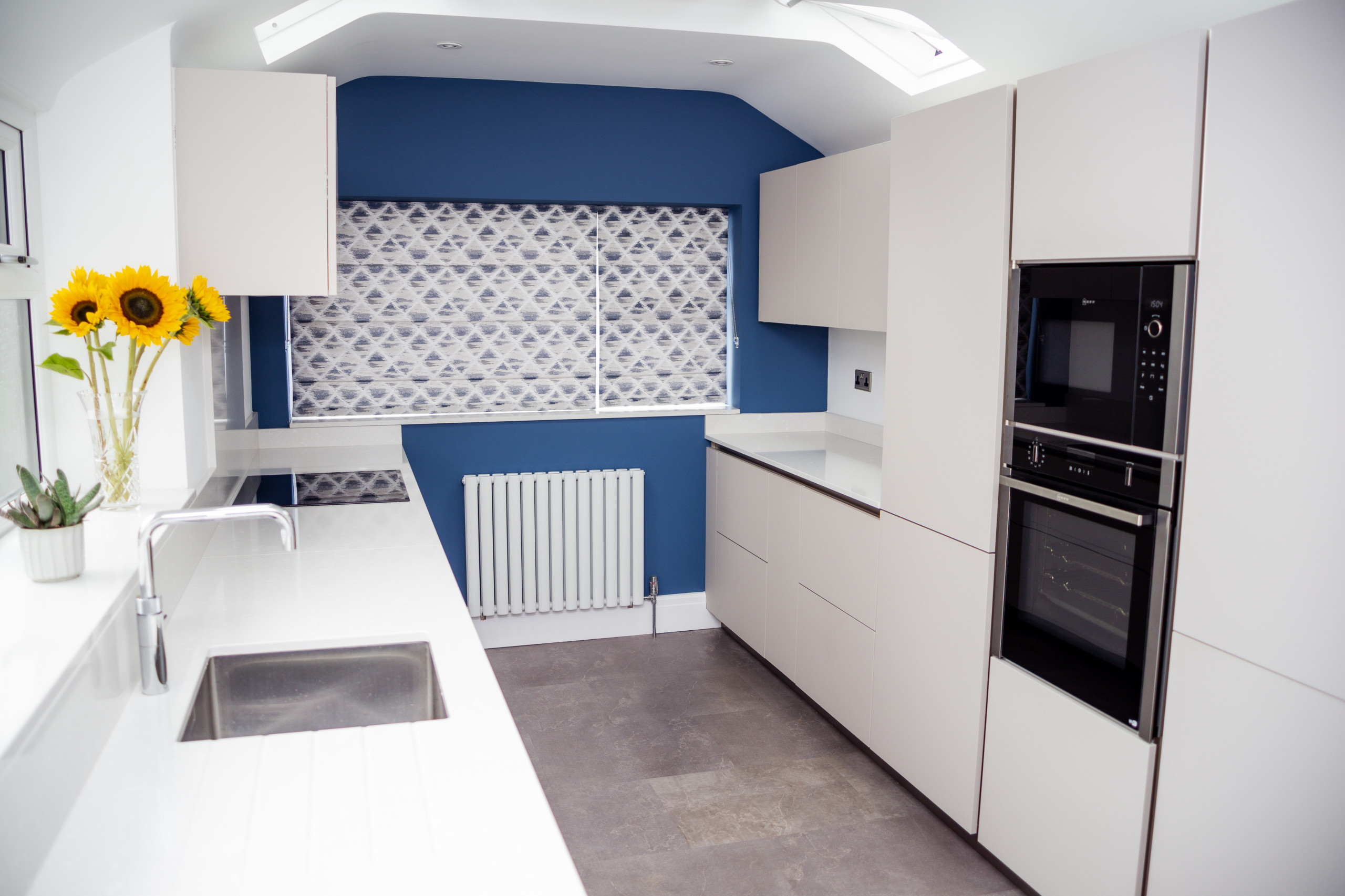 Adding natural light to a kitchen with roof windows