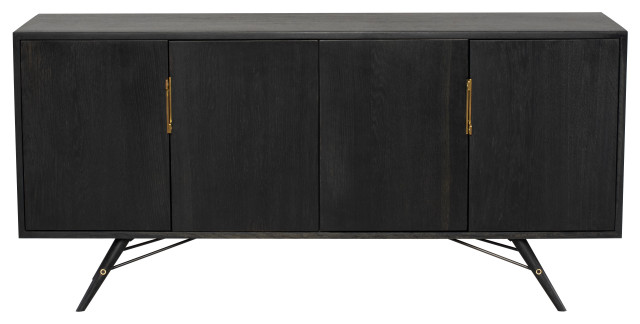 Piper Ebonized Wood Sideboard Cabinet, HGSR748