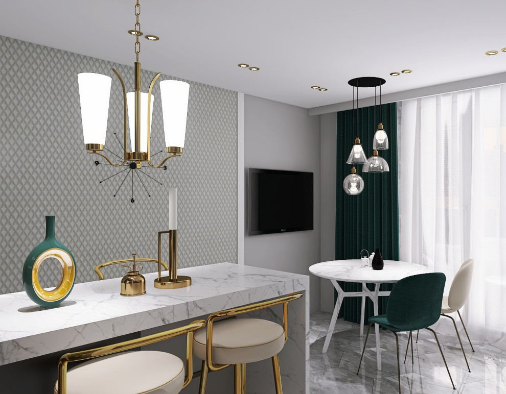 Современная трёхкомнатная квартира