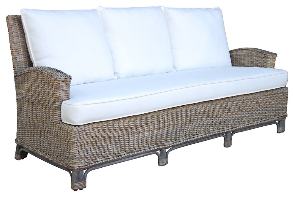 Panama Jack Exuma Sofa With Cushions, Kubu Gray