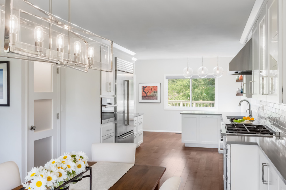 Inspiration for a transitional kitchen remodel in Seattle