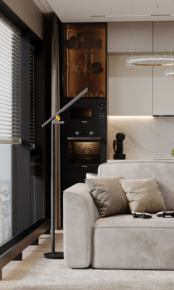 Интерьер квартиры в ЖК "Метрополия"