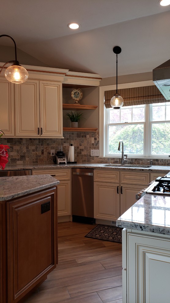 Inspiration for a transitional home design remodel in Providence