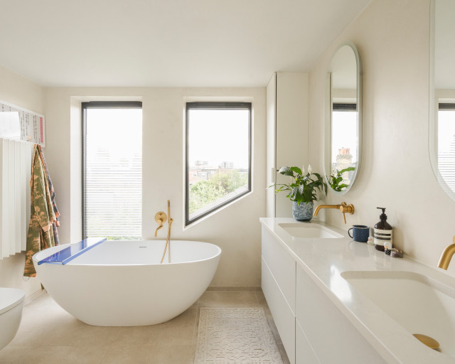 Scawen Road contemporary-badrum