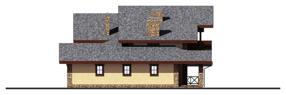 Проект дома в стиле шале