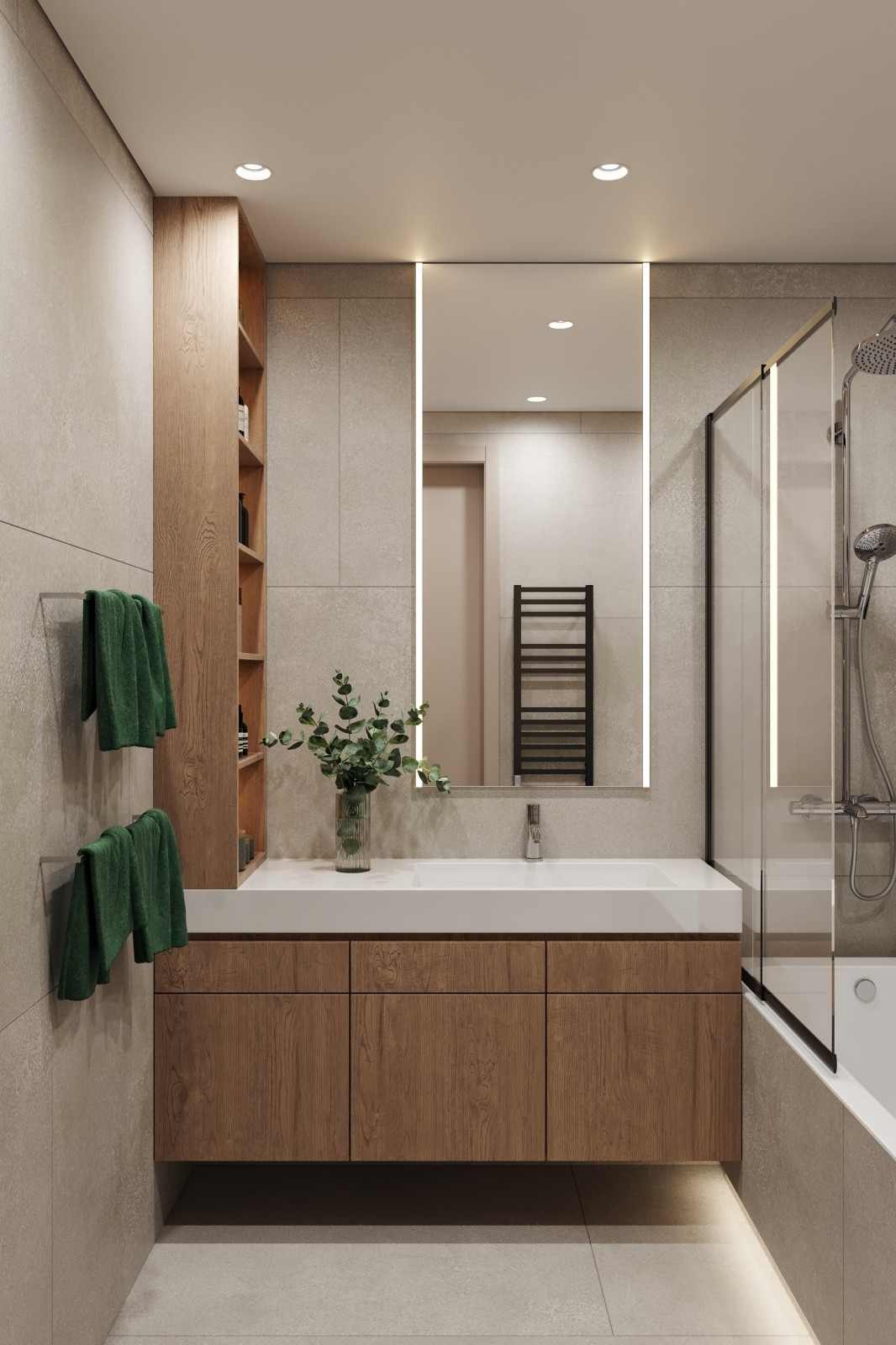 Дизайн интерьера квартиры в современном стиле в ЖК Селигер Сити, Москва