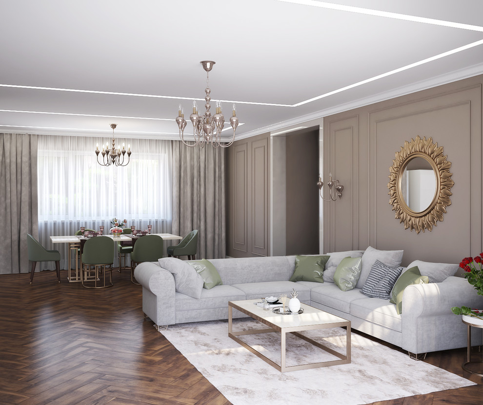 Южная гостиная в неоклассике