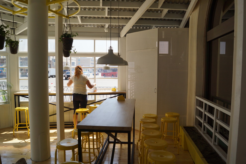 Ремонт помещения под летнее кафе быстрого питания "BANKA"