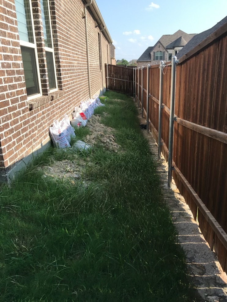 Sloping Narrow Side yard