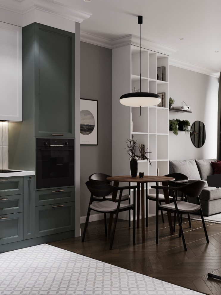 Современный mid-century в ЖК Западный Порт