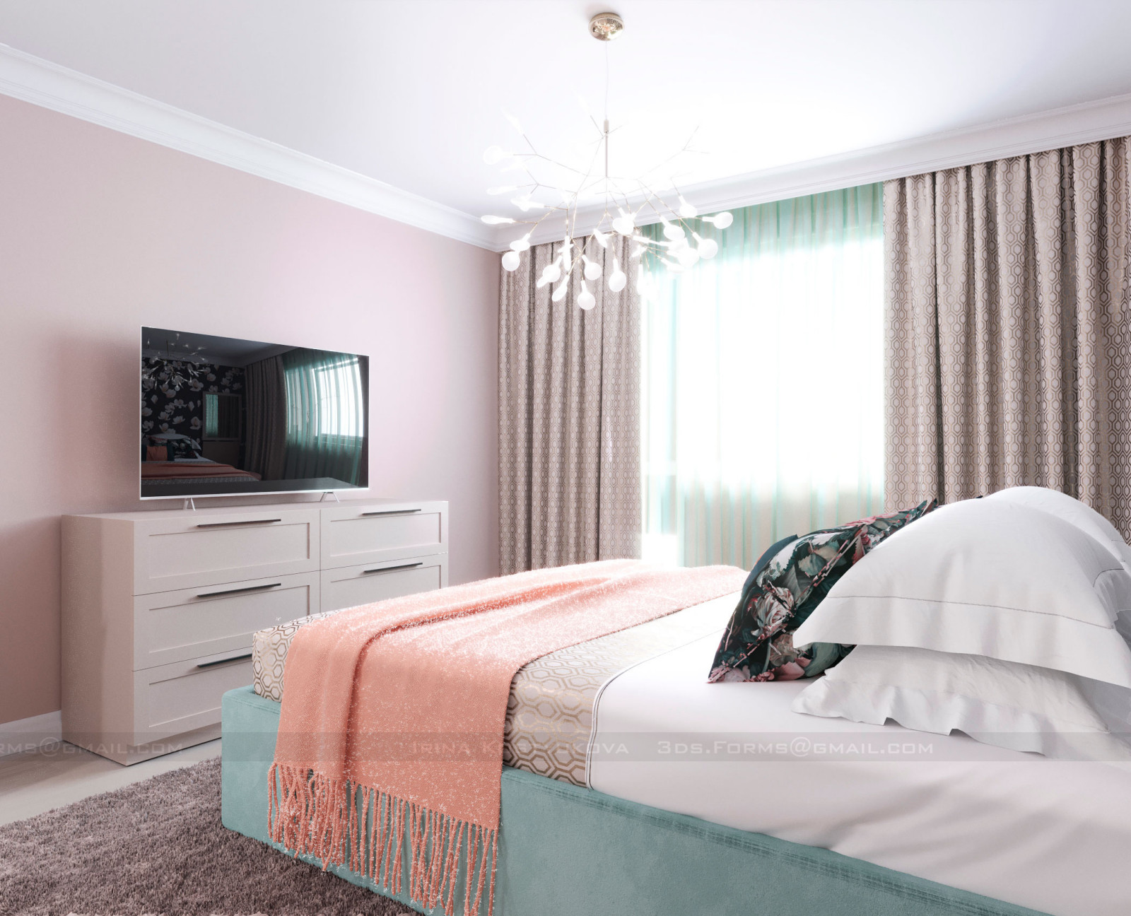 Современный стиль двухкомнатной квартиры в Боровлянах