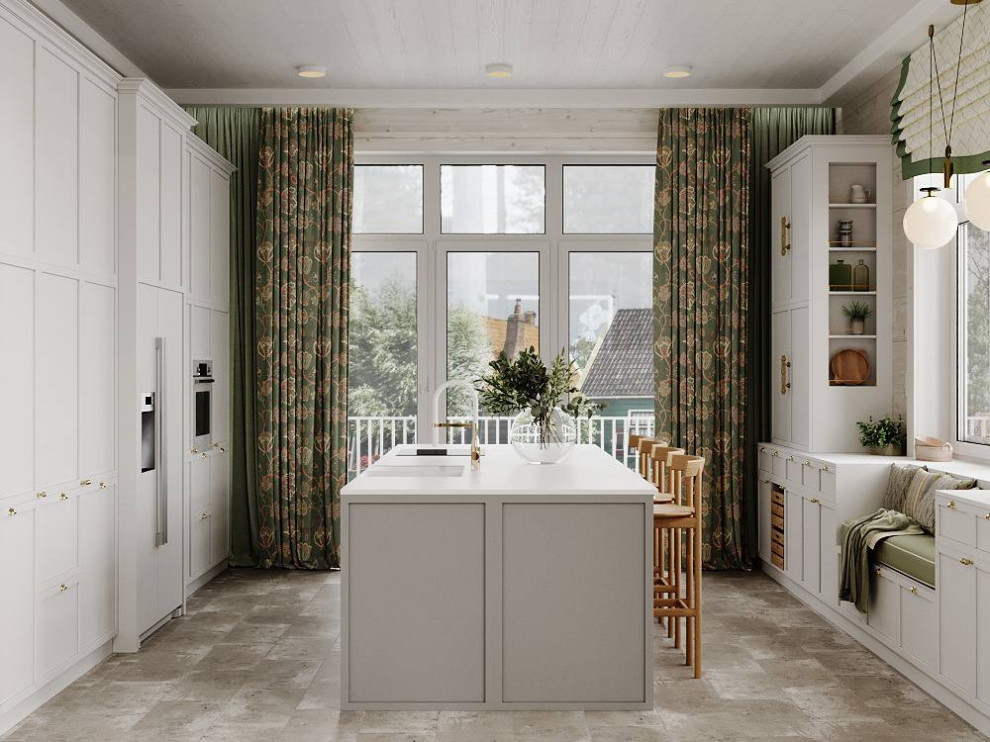 Дизайн-проект дома из клееного бруса в КП «Ново-луговая»