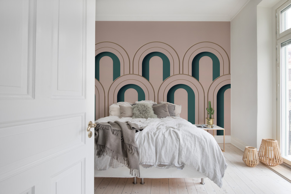 Design ideas for an eclectic bedroom in Gothenburg.